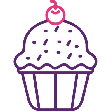 Tatlım. Web simgesi basit illüstrasyon