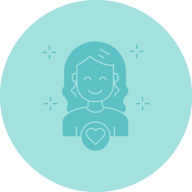 Kalp Simgesi Olan Kadın