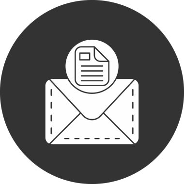 e-posta mektup vektör illüstrasyonu