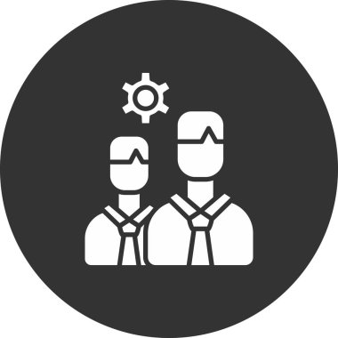 Takım çalışması simgesi, vektör illüstrasyonu