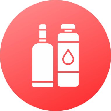 su şişesi simgesi, vektör illüstrasyonu