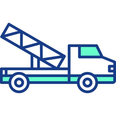 Vinç. Web simgesi basit illüstrasyon