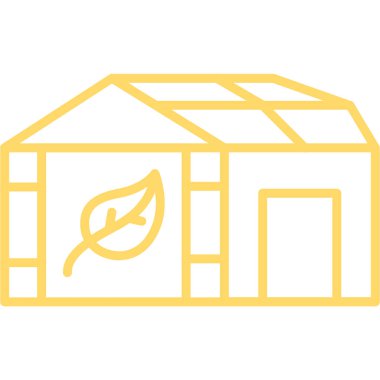 Bir ev simgesinin vektör illüstrasyonu