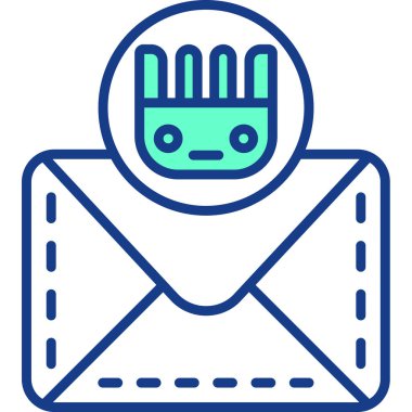 posta simgesi. özet çizimi