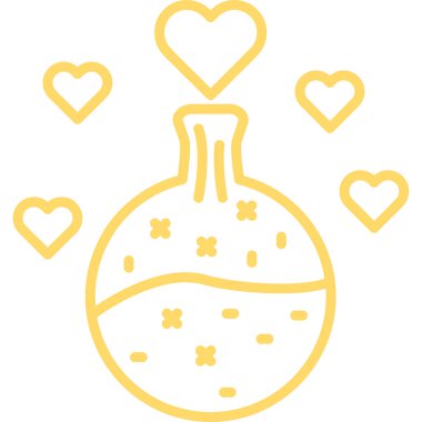 Ana hatlarıyla sevgililer günü kalp simgesi