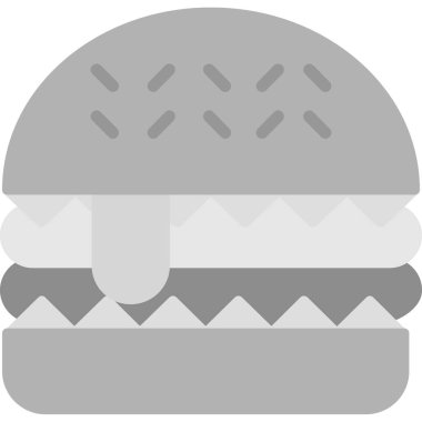 yemek hamburger ikonu