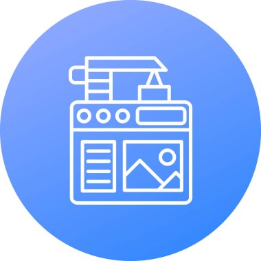 seo modern simgesinin vektör illüstrasyonu