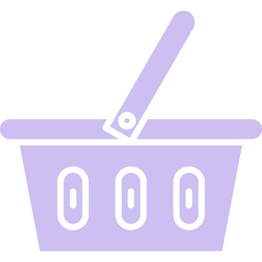 Sepet simgesi modern vektör illüstrasyonu