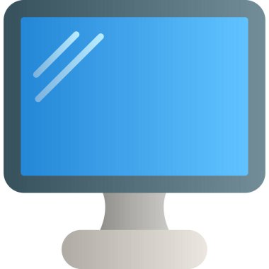 Bilgisayar ekranı. Basit resimleme