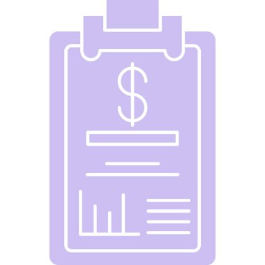 Para çantası ikonu. Web için nakit vektör simgelerinin özet çizimi