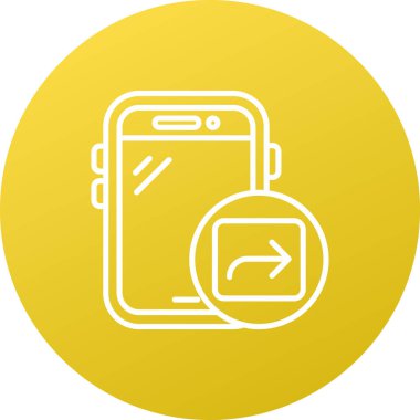 Akıllı telefon simgesinin vektör illüstrasyonu