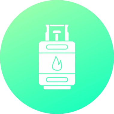 Benzin istasyonu simgesinin vektör illüstrasyonu