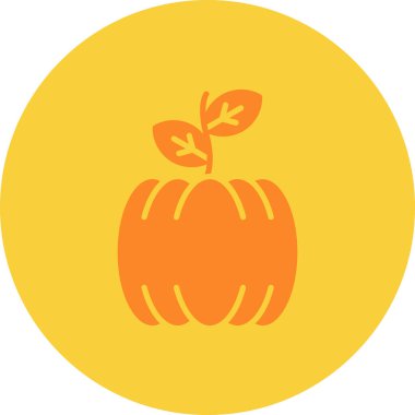 Bir turuncu vektör çizim