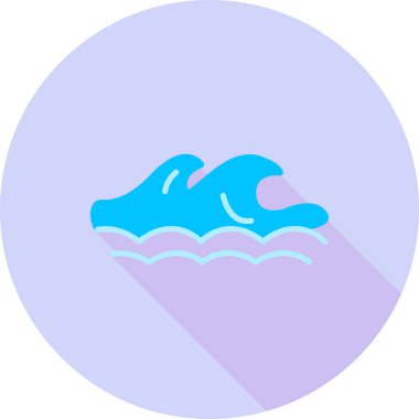 Su. Web simgesi basit illüstrasyon