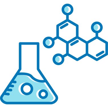 Kimyasal matara simgesi ana hatlar biçiminde
