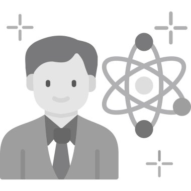 vektör iş adamı simgesi, düz tasarım illüstrasyonu