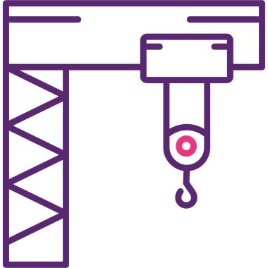 İnşaat. Web simgesi basit illüstrasyon