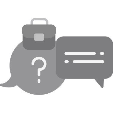 Soru simgesi ile konuşma balonu