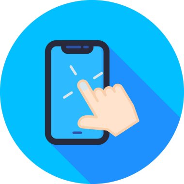 akıllı telefon simgesi modern vektör illüstrasyonu