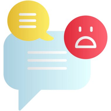 Konuşma baloncukları. Basit illüstrasyon