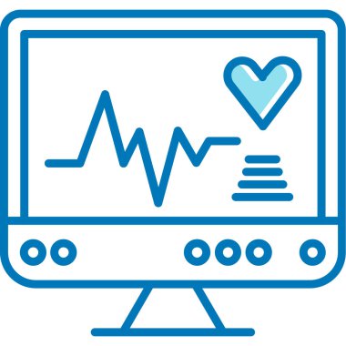 Kalp. Web simgesi basit illüstrasyon