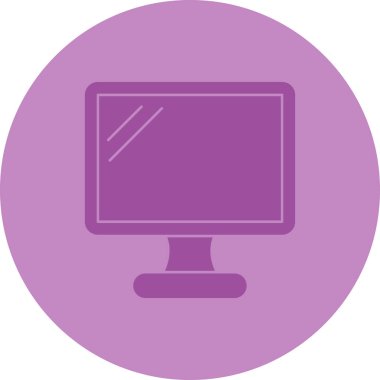 Bilgisayar. Web simgesi basit illüstrasyon