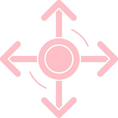 Pembe ve beyaz vektör illüstrasyonu