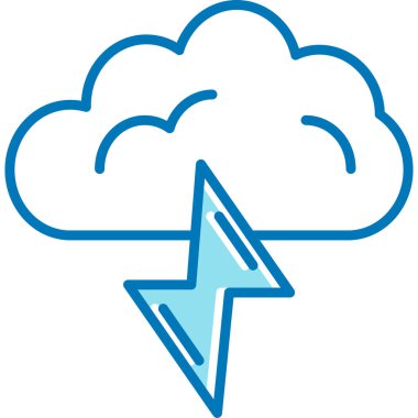 Bulut. Web simgesi basit illüstrasyon