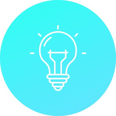 ampul simgesi vektör illüstrasyonu