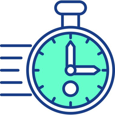 Kronometre Web simgesi basit illüstrasyon