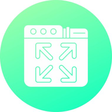 Modern bir simgenin vektör illüstrasyonu