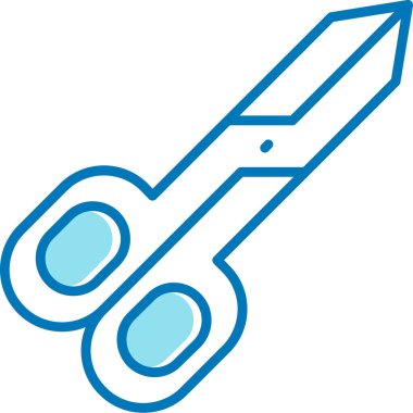 Mavi ve beyaz arkaplan simgesinin vektör çizimi