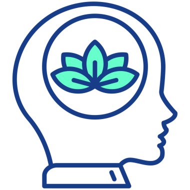 Çiçekli bir kadının vektör çizimi