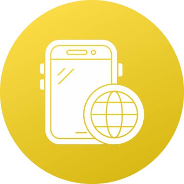 akıllı telefon simgesi vektör illüstrasyonu