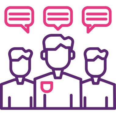 İnsanlar. Web simgesi basit illüstrasyon