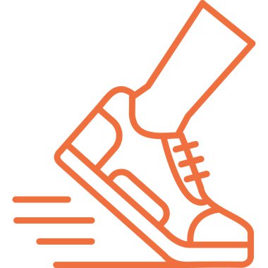 Ayakkabı. Web simgesi basit illüstrasyon