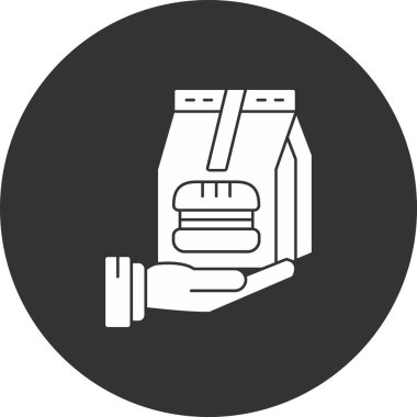 Gıda simgesinin vektör illüstrasyonu