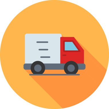 Teslimat renkli vektör simgesi