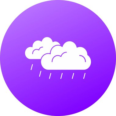 soyut arkaplanda izole edilmiş yağmur simgesi