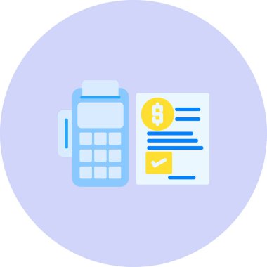 hesap makinesi düz simgesi, vektör, illüstrasyon