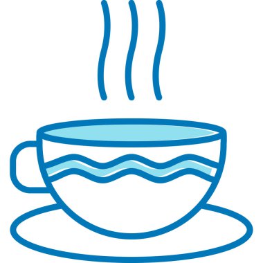 çay fincanı ikonu vektör illüstrasyonu