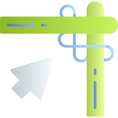 Makas. Web simgesi basit illüstrasyon