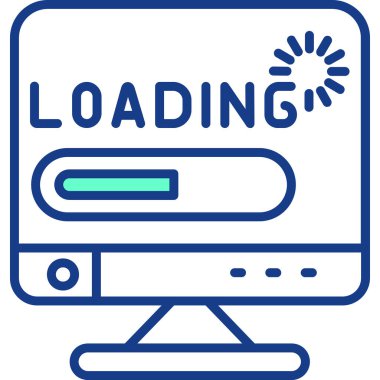 vektör renk çizgisi simgesi yükleniyor