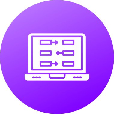 Web simgesi, basit vektör illüstrasyonu