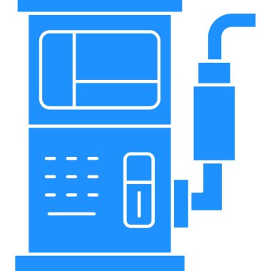 Benzin pompası. Basit illüstrasyon