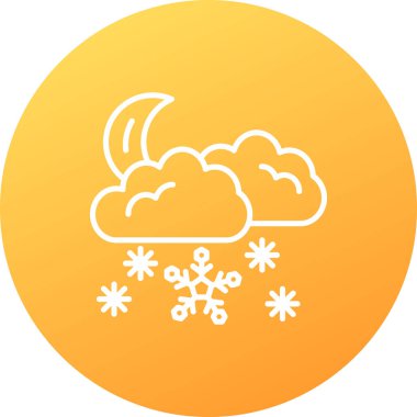 kar simgesi, vektör illüstrasyonu