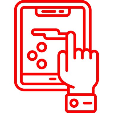 bir ekran simgesi ile cep telefonu, özet biçimi