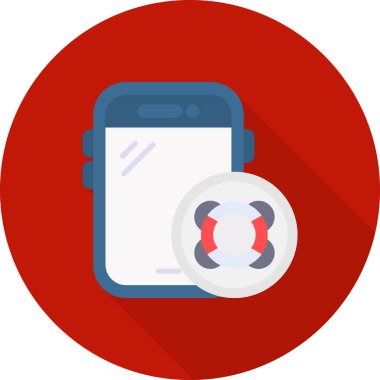 Lifesaver Web simgesi, vektör illüstrasyonu