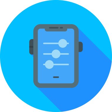 Cep telefonu. Web simgesi basit illüstrasyon