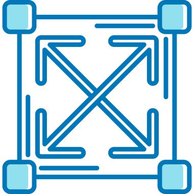 Bir çapraz simgenin vektör illüstrasyonu